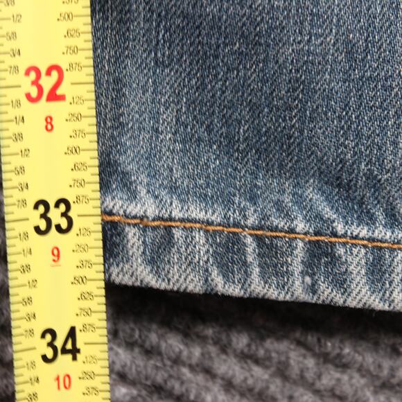 Levi’s 527 Jeans Mens 34x34 Light Wash Slim Bootcut Zip Fly - Picture 10 of 11